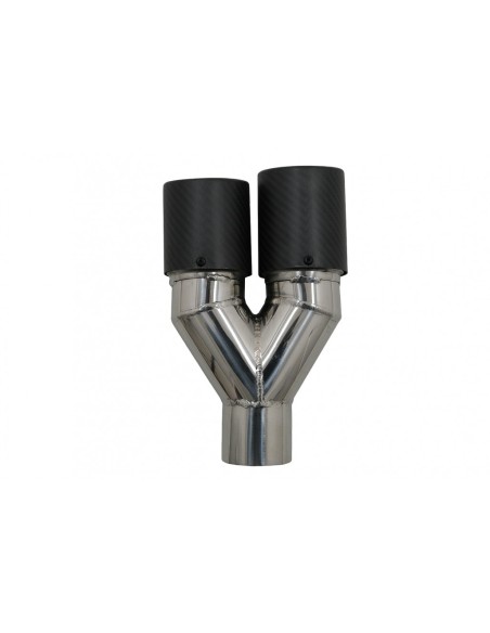 Universale scarico Muffler Tip fibra di carbonio finitura opaca lato sinistro