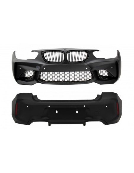 Paraurti posteriore per BMW 1 Serie F F21 LCI (15-06.19) w/ Dual Twin scarico suggerimenti Carbon Fiber M2 Design