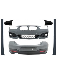 Paraurti posteriore Spoiler Valance Diffusore Doppia uscita per BMW 1 Serie F F21 LCI (15-19) Piano Nero