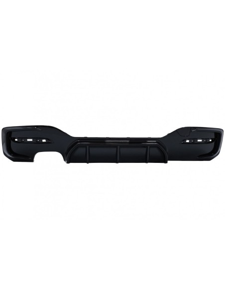 Paraurti posteriore Spoiler Valance diffusore sinistra doppia uscita per BMW 1 Serie F F21 LCI (15-19) Piano Nero
