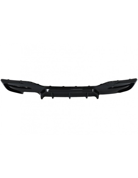Paraurti posteriore Spoiler Valance diffusore sinistra doppia uscita per BMW 1 Serie F F21 LCI (15-19) Piano Nero