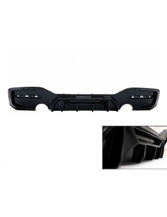 Paraurti posteriore Spoiler Valance Diffusore Doppia uscita singola per BMW 1 Serie F F21 LCI (15-19) Piano Black Competition