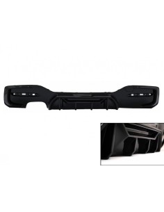 Paraurti posteriore Spoiler Valance Diffuser Doppia uscita sinistra per BMW 1 Serie F F21 LCI (15-19) Piano Black Competition
