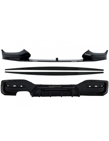 Spoiler del labbro del paraurti anteriore per BMW 1 serie F F21 LCI (15-19) w/ paraurti posteriore