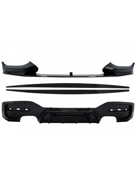Spoiler del labbro del paraurti anteriore per BMW 1 serie F F21 LCI (15-19) w/ paraurti posteriore