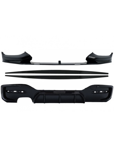 Spoiler del labbro del paraurti anteriore per BMW 1 serie F F21 LCI (15-19) w/ paraurti posteriore