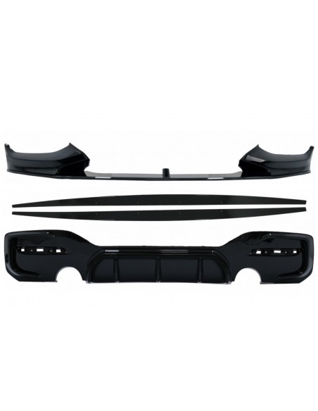 Spoiler del labbro del paraurti anteriore per BMW 1 serie F F21 LCI (15-19) w/ paraurti posteriore