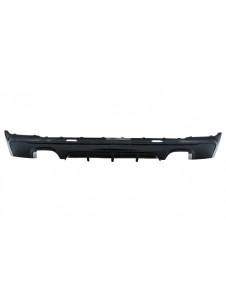 Paraurti posteriore Spoiler Valance diffusore doppia uscita per BMW 2 Serie F22 F23 (13-) Brilliant Black Edition
