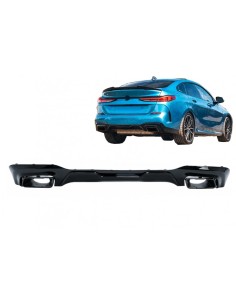 Paraurti posteriore Valance diffusore w/ punte di scarico nero per BMW 2 serie F44 Gran Coupé (-up) M235I Design