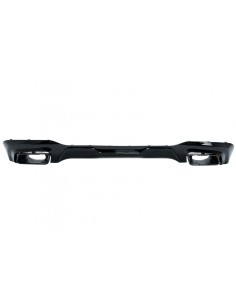 Paraurti posteriore Valance diffusore w/ punte di scarico nero per BMW 2 serie F44 Gran Coupé (-up) M235I Design 2