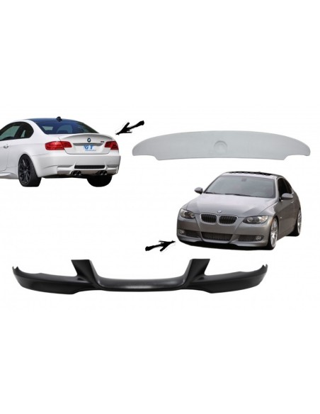 Labbro Paurti Anteriore e Coperchio Spoiler Tronco per BMW 3 Serie E92-E93 (07-09) Coupé Cabrio
