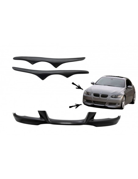 Sopracciglia Paurti Anteriore con Fari per BMW 3 Serie E92 E93 (06-09) Coupé Cabrio M-Tech Design