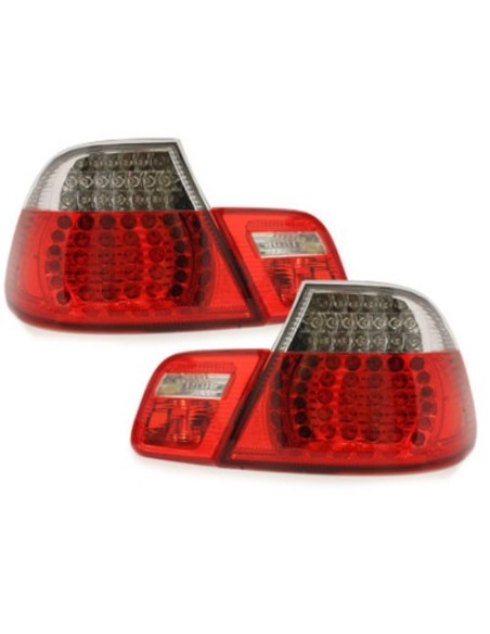 Fanali Posteriori a LED per BMW 3 Serie E46 2D Coupé Facelift (03-06) - Rosso-Cristallo