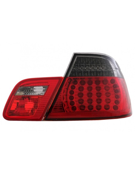 Fanali Posteriori a LED per BMW Serie 3 E46 Coupé 2D (1998-03) - Rosso-Nero
