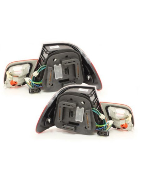 Fanali Posteriori a LED per BMW E46 Coupé Facelift 03-06 - Rosso-Cristallo (Set da 4)