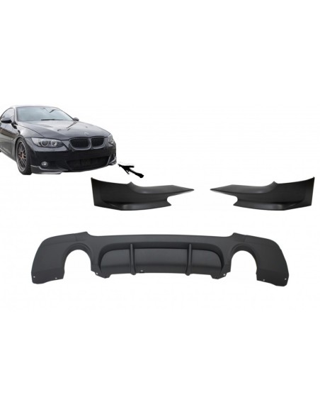 Paraurti Posteriore Diffusore con Splitter per BMW E92 Coupe 3 Serie (06-10) Uscita Singola