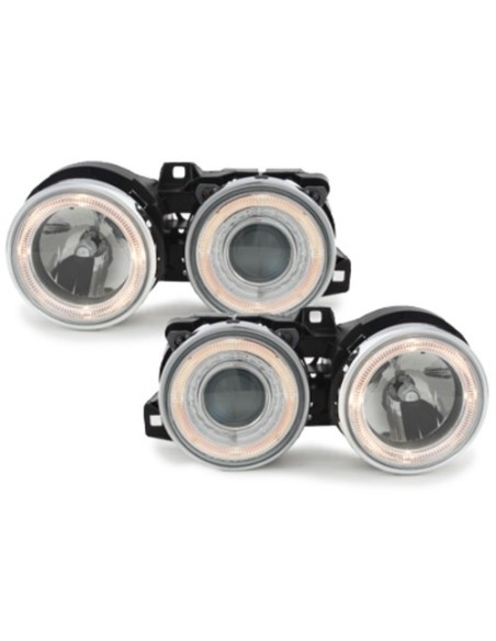 Scheinwerfer per BMW E30 09.87-10.90_2 Standlichtringe Chrome