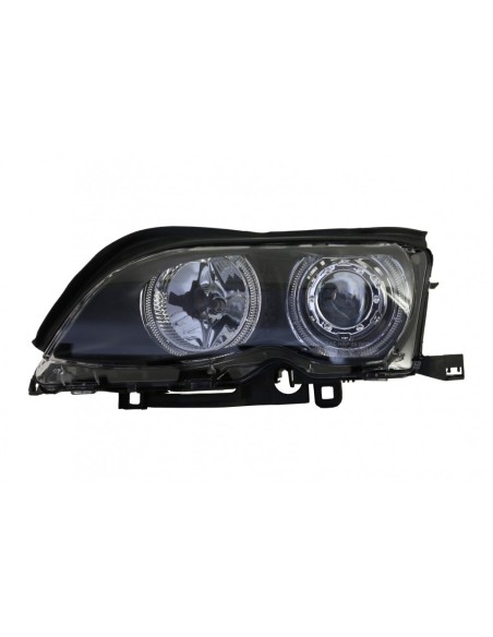 Angelo LED Occhi Fari per BMW 3 Serie E46 (09.01-03.05) Xenon Design Nero