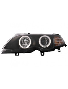 Angelo LED Occhi Fari per BMW 3 Serie E46 Facelift Limousine Touring (01-05) Nero 2