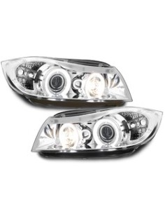 Fari per BMW E90-E91 3er_2 CCFL Halo Rims_Chrome 2