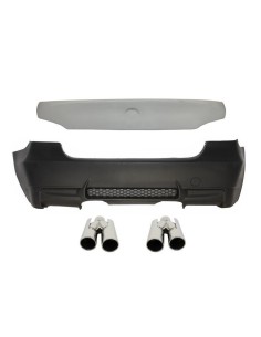 Paraurti Posteriore BMW 3 Serie E90 (04-11) Design M3 con Spoiler Tronco e Scarico Muffler Tips
