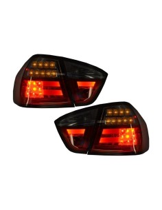 Paraurti Posteriore Design M3 senza PDC e Luci LED Rosso-Fumo per BMW 3 Serie E90 05-08 2
