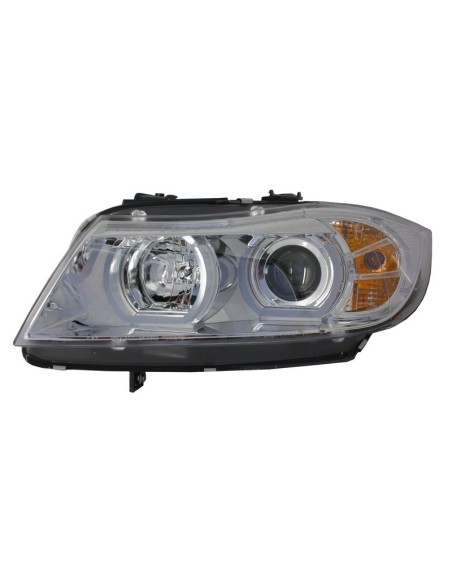 Fari 3D LED Angel Eyes per BMW E90 E91 (03.05-08.08) U-Type Cromo HID