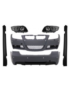 Kit Completo per BMW Serie 3 E90 (05-08) M-Technik con Fanali Angelo Occhi Nero