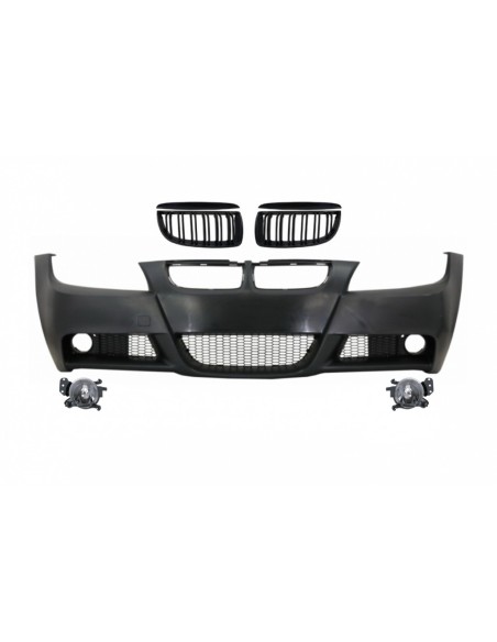 Paraurti Anteriore con Griglie Rene per BMW 3 Serie E90 E91 Touring Sedan (04-08) Design M-Technik