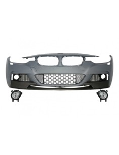 Paraurti Anteriore con Luce Nebbia e Spoiler per BMW Serie 3 F30 F31 Berlina Touring (11-19)