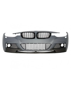 Gruppo Paraurti Anteriore per BMW Serie 3 F30 F31 Touring Sedan (11-in poi) con Doppia Griglia Rene Striscia Nera 2