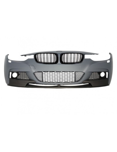 Gruppo Paraurti Anteriore per BMW Serie 3 F30 F31 Touring Sedan (11-in poi) con Doppia Griglia Rene Striscia Nera