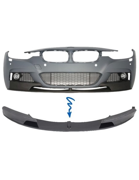 Splitter Anteriore Spoiler Paraurti in Carbonio per BMW Serie 3 F30 F31 (11-in poi)