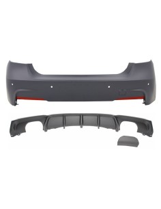 Paraurti Posteriore con Valance Diffusore a Singola Uscita - Doppia Uscita per BMW Serie 3 F30 F31 (11-in poi)
