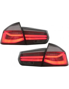Linea Nera di Sguardo dei Fanali Posteriori LED M per la Conversione Rossa del Fumo per BMW 3