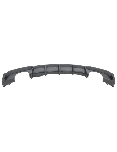 Paraurti Posteriore Spoiler Valance Diffusore Doppia Uscita in Carbonio per BMW 3 Serie F30 F31 (11-19) Limo Touring Design M