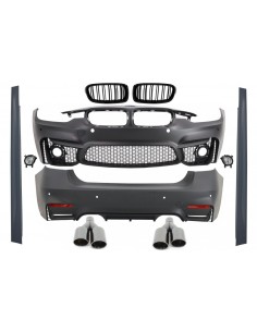 Kit per BMW F30 (11-19) EVO II M3 CS Design con parafanghi anteriori e cofano e suggerimenti di scarico in carbonio
