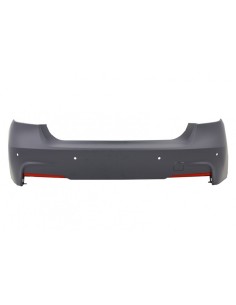 Paraurti posteriore M-Technik Design con Diffusore Spoiler Piano nero sinistra doppia uscita per BMW 3 Serie F30 11+ 2