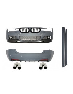 Kit completo per BMW 3 serie F30 (11-19) con parafanghi anteriori e cofano in carbonio opaco