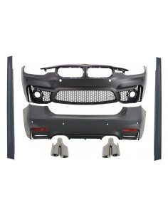 Corredo per BMW 3 serie F30 (11-19) EVO II M3 CS Design con scarico Quad M-Power