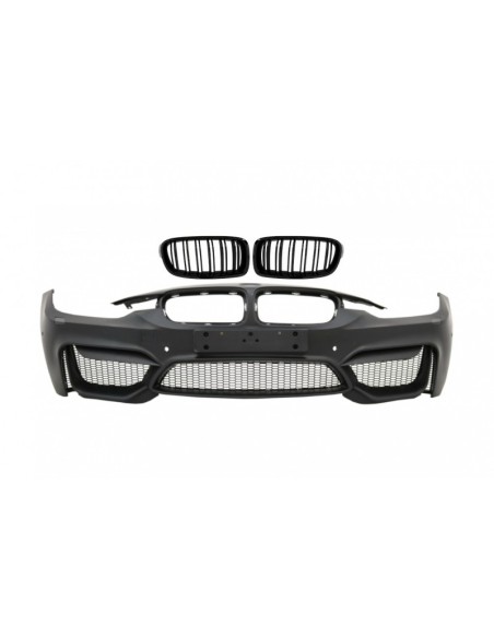 Doppia striscia delle griglie del rene/del paraurti anteriore per BMW 3 serie F30 F31 Pre-LCI & LCI (11-18) M4 Design