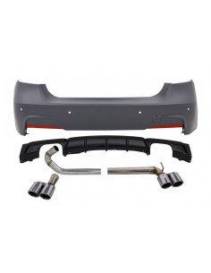 Paraurti posteriore con doppio diffusore di uscita e sistemi di scarico per BMW 3 serie F30 (11-up) Performance Design