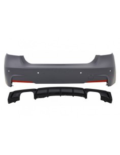 Paraurti posteriore con doppio diffusore di uscita e sistemi di scarico per BMW 3 serie F30 (11-up) Performance Design 2