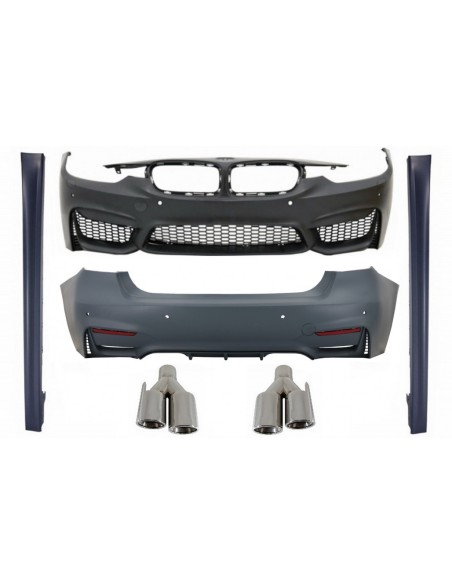 Corredo per BMW 3 serie F30 (11-15) F30 LCI (16-up) con scarico M3 Sport Design