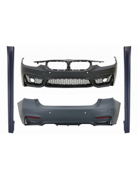Corredo per BMW 3 serie F30 non LCI & LCI (11-18) M3 Sport EVO Design con laterali gonne