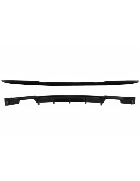 Tronco Boot Lip Spoiler con paraurti posteriore Spoiler Valance diffusore doppia uscita per BMW 3