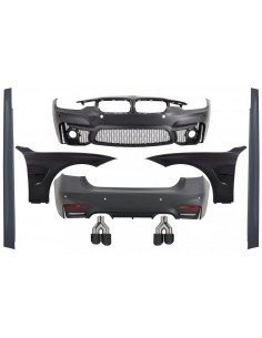 Kit Completo per BMW F30 (11-19) EVO II M3 CS Design con Parafanghi anteriori in Cromo e cappuccio Bonnet &