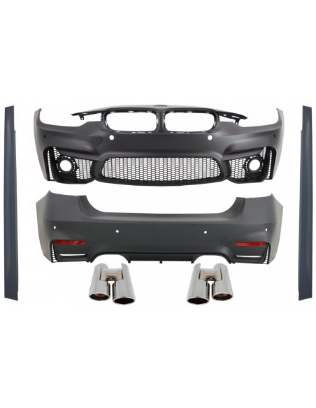 Corredo completo per BMW 3 serie F30 (11-19) w/ cromato scarico EVO II M3 Design
