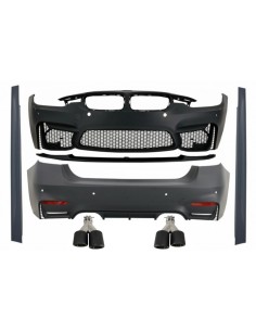 Kit Completo Dual Twin Scarico in Fibra di Carbonio EVO II M3 CS Stile senza Nebbia Lampade per BMW F30 (11-19)