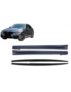 Fianchetti Laterali con Estensioni del Labbro Aggiuntive per BMW 3 Serie F30 F31 Berlina Touring (11-18) M3 Design